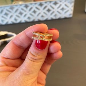 Swarovski rose gold ring